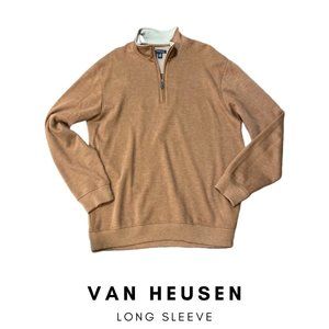Van Heusen Long Sleeve Quarter Zip Sweater size L